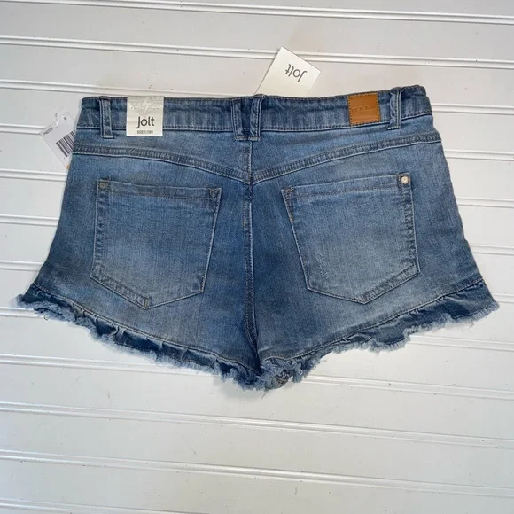 Jolt Ladies Ruffled Bottom Zip Jr Jean Shorts Jr Sz 9 Available New w tags - Picture 5 of 13